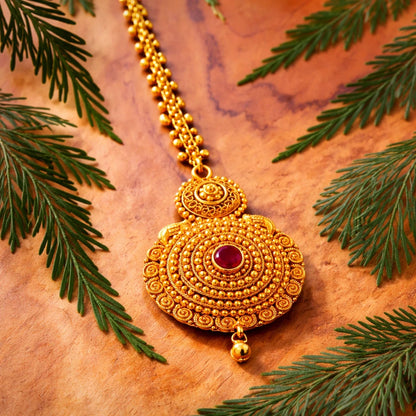 Nanda Chakra Maang Tikka