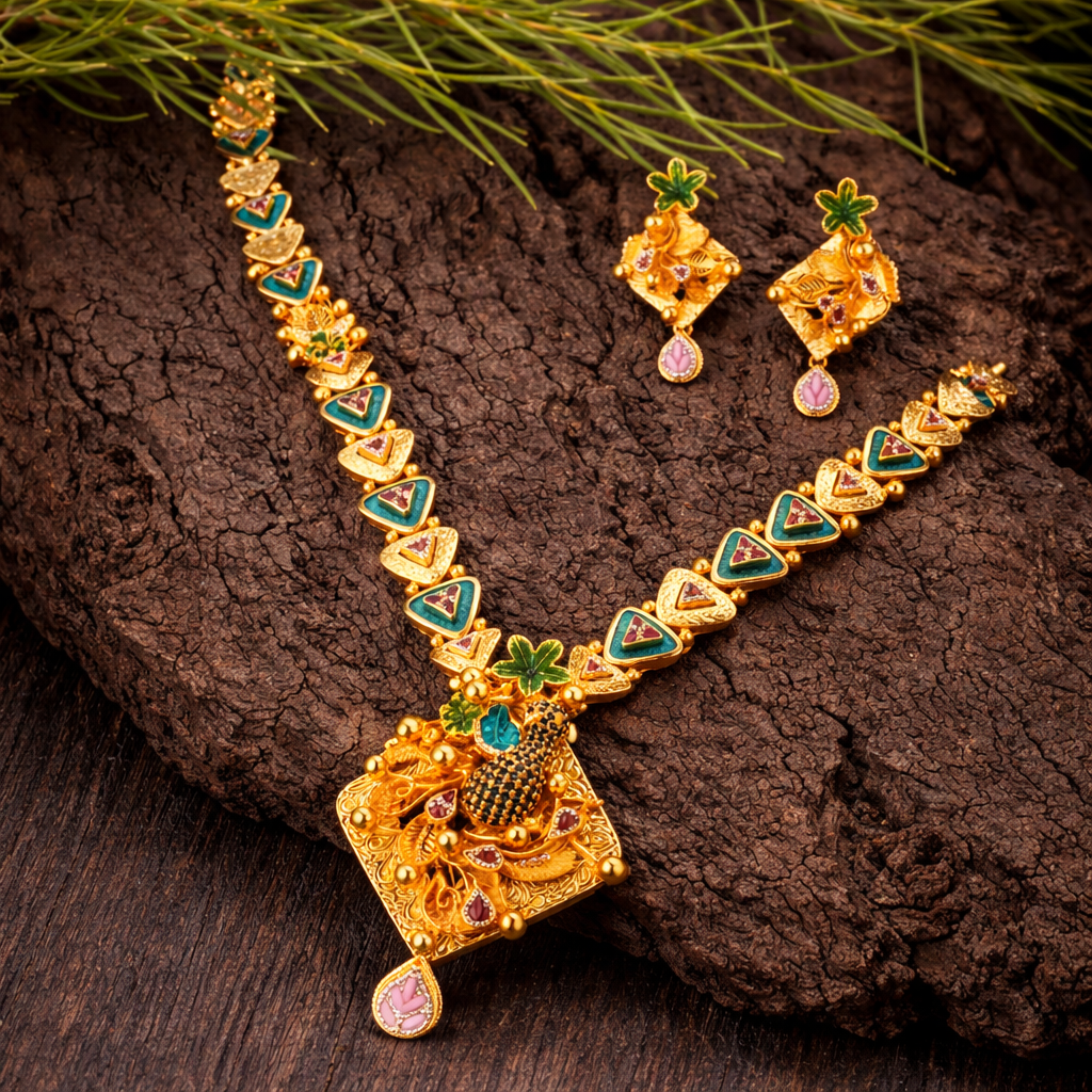 Kedarkhand MayurValli Haar Set