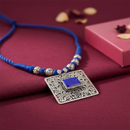 Tehri Blue Blossom Necklace
