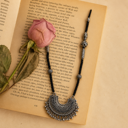 Buransh Vamika Antique Silver Mangalsutra