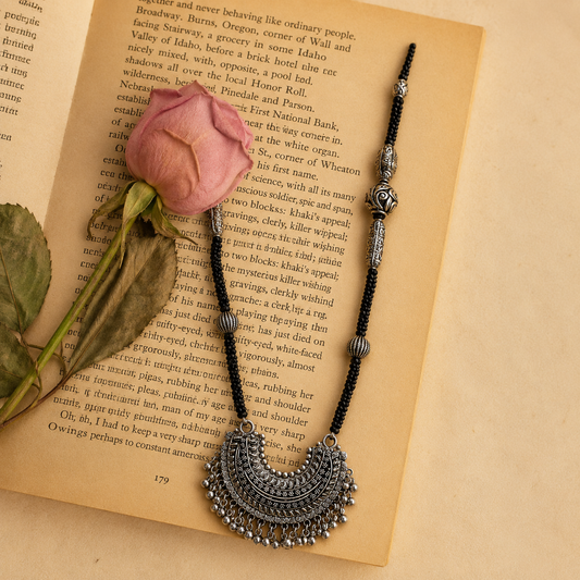 Buransh Vamika Antique Silver Mangalsutra