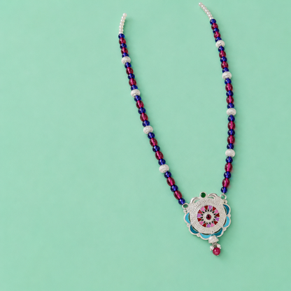 Neelkanthi Jyotsna White Silver Mangalsutra