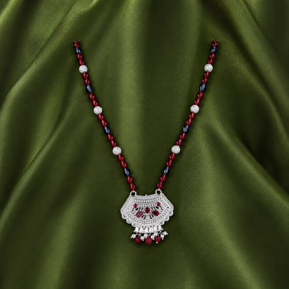 Burasi Raga White Silver Mangalsutra