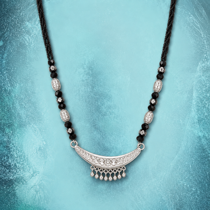 Naini Himrekha White Silver Mangalsutra