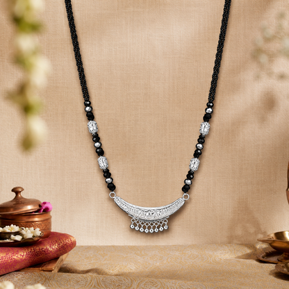 Naini Himrekha White Silver Mangalsutra