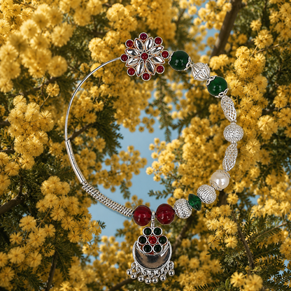 Gaura Shyama White Silver Nath