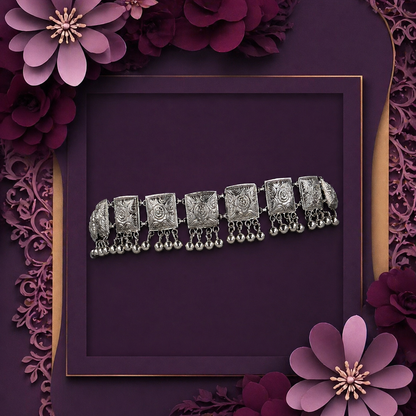 Garhwali Hansuli Ghunghru Rajat Choker