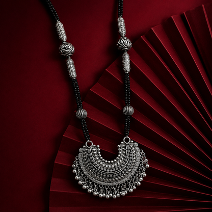 Buransh Vamika Antique Silver Mangalsutra