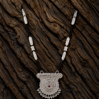 Nanda Vriksha White Silver Mangalsutra
