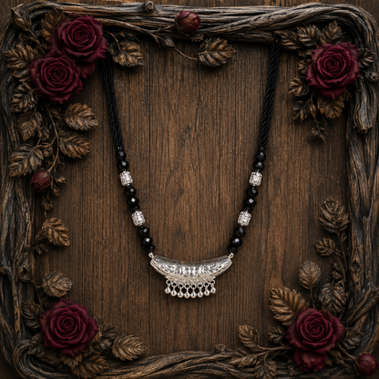 Jageshwari Rajnidhi White Silver Mangalsutra