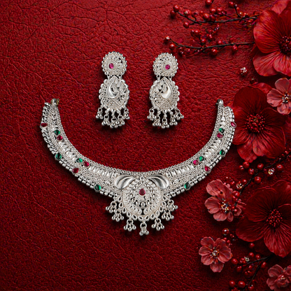 Garhwali Chandrika Rajat Haar Set