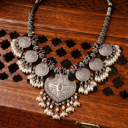 Kumaoni ChandraKiran Antique Silver Necklace