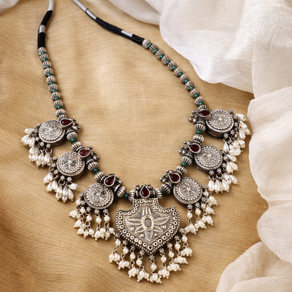Kumaoni ChandraKiran Antique Silver Necklace