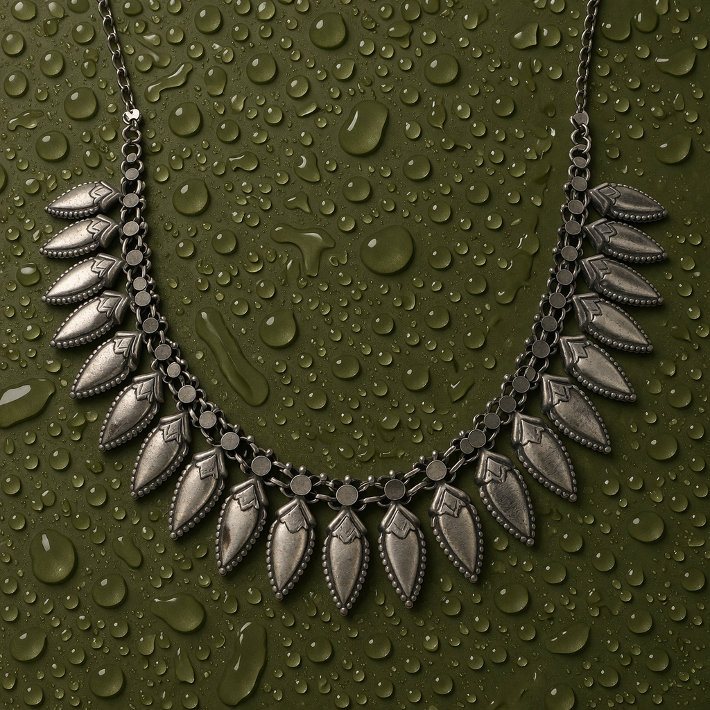 Buraansh Pallav Pahadi Silver Necklace