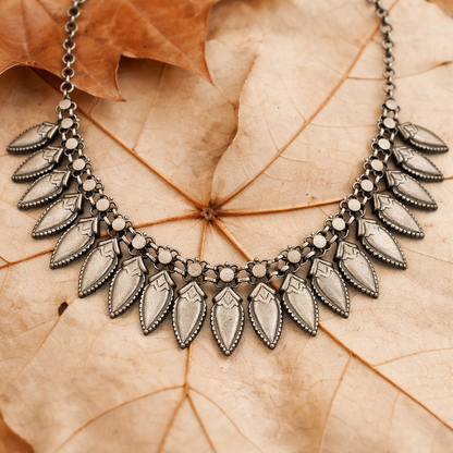 Buraansh Pallav Pahadi Silver Necklace