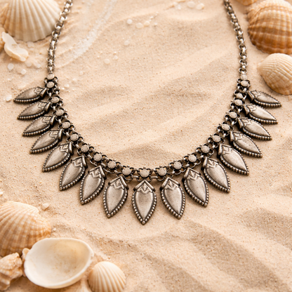Buraansh Pallav Pahadi Silver Necklace