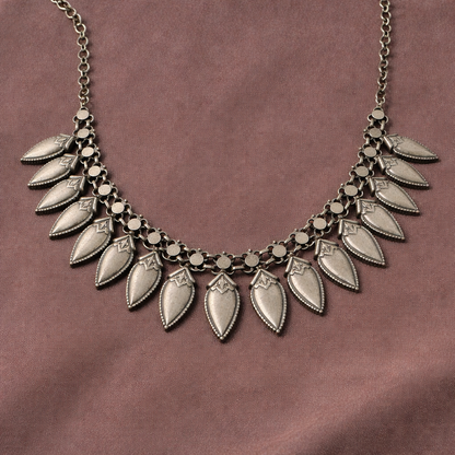 Buraansh Pallav Pahadi Silver Necklace