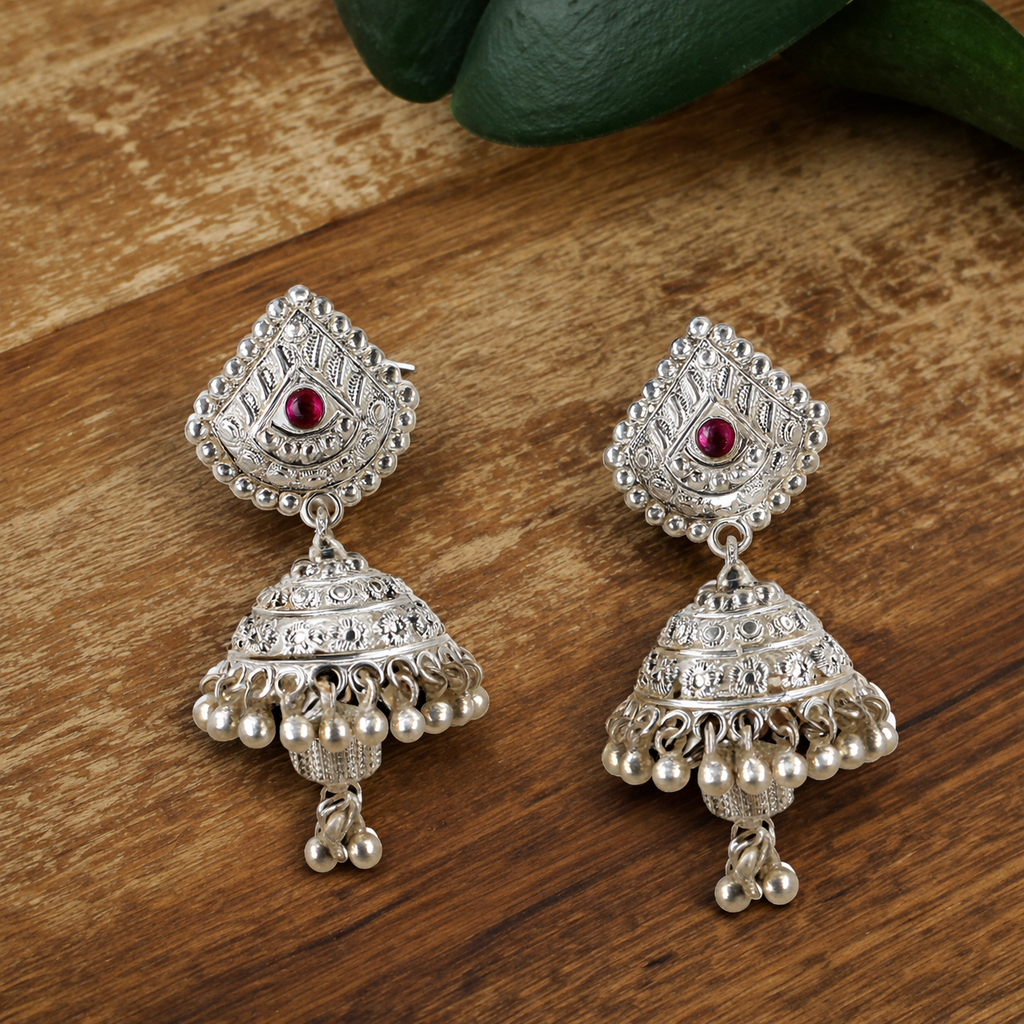 Kedarkhand Laal Teeka Jhumki