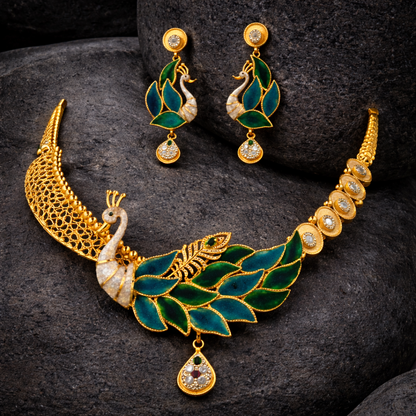 Mayura Devbhoomi Neelkanthi Haar Set