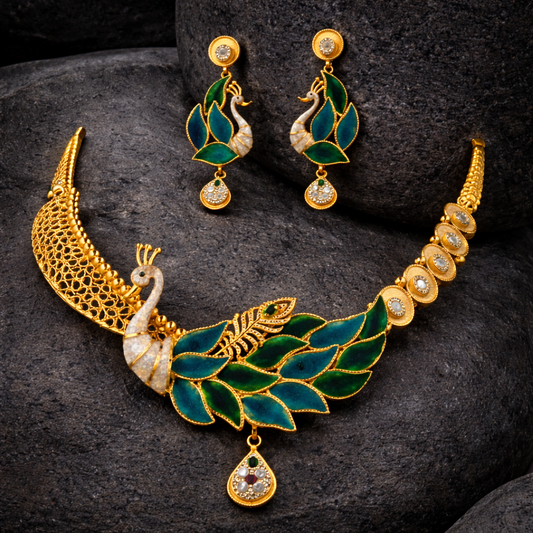 Mayura Devbhoomi Neelkanthi Haar Set