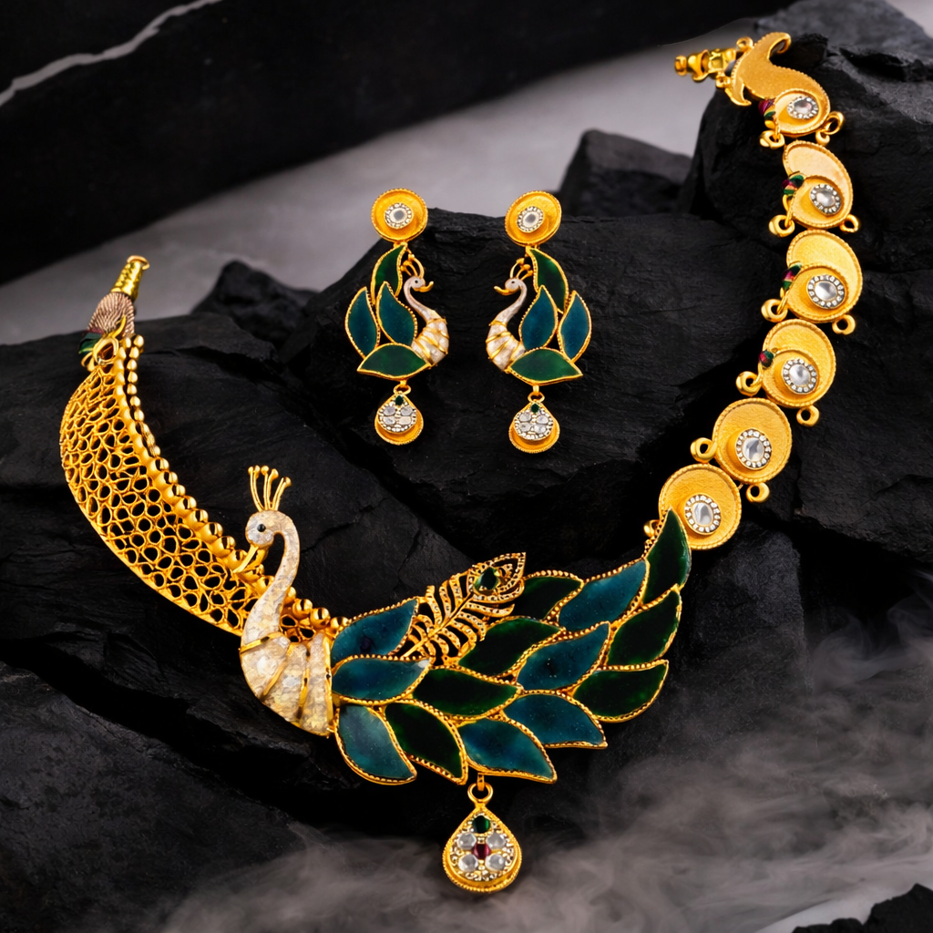 Mayura Devbhoomi Neelkanthi Haar Set