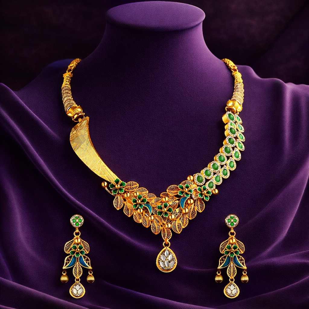 Panchachuli PannaValli RajHaar Set