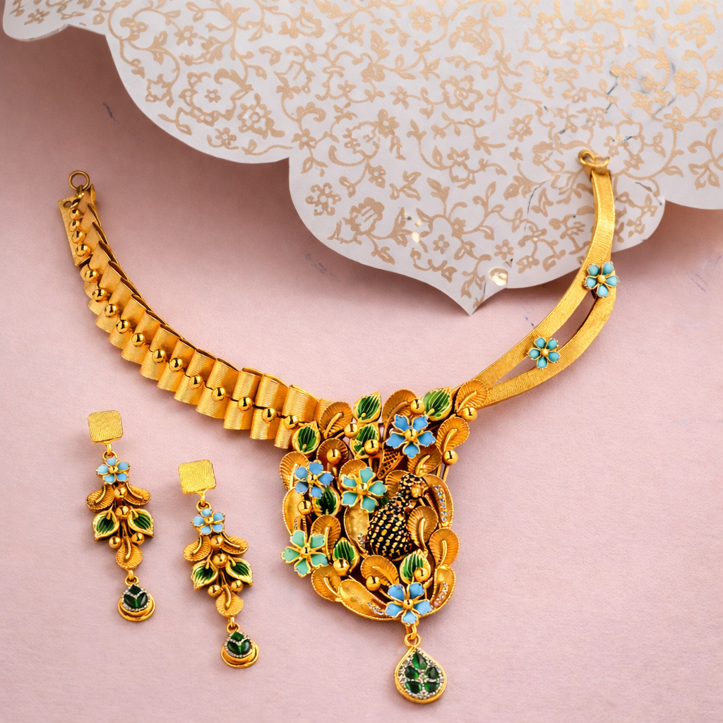 BrahmaKamal MayuraValli RajHaar Set