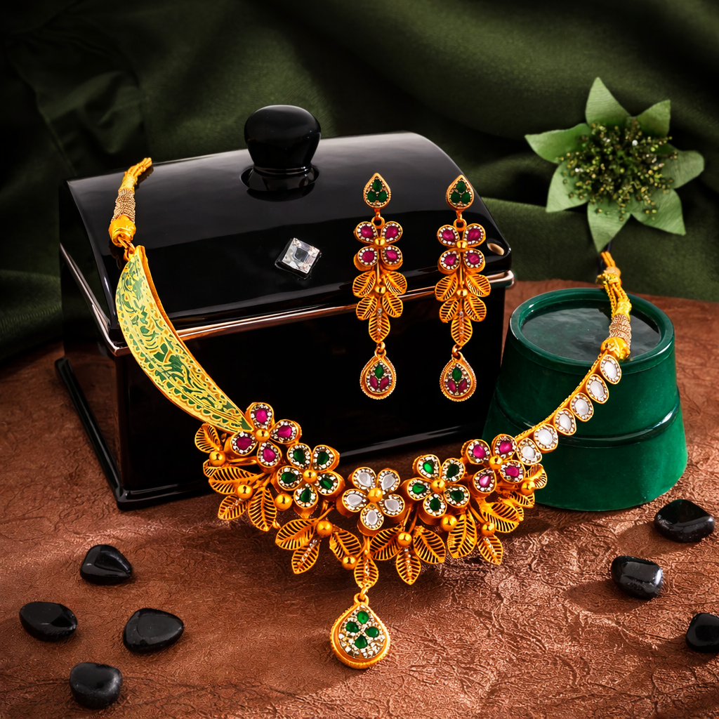 Harshil PushpaLehar RajHaar Set