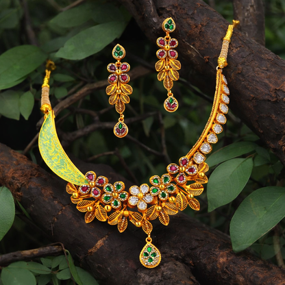 Harshil PushpaLehar RajHaar Set