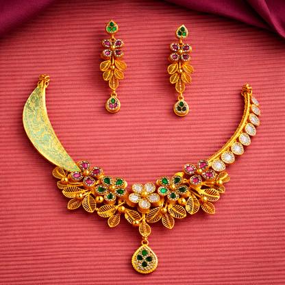 Harshil PushpaLehar RajHaar Set