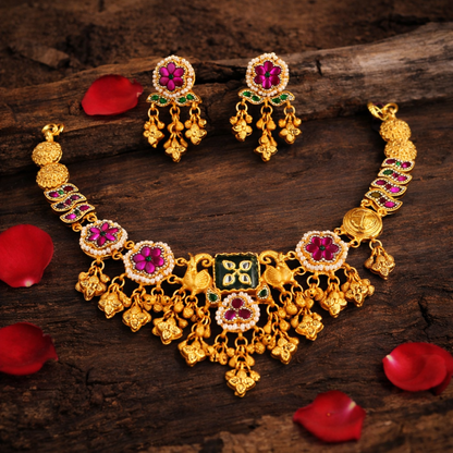 Pahadi Pushpangan Rajhaar Set