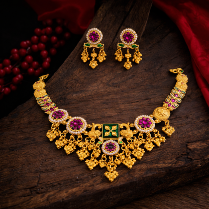 Pahadi Pushpangan Rajhaar Set