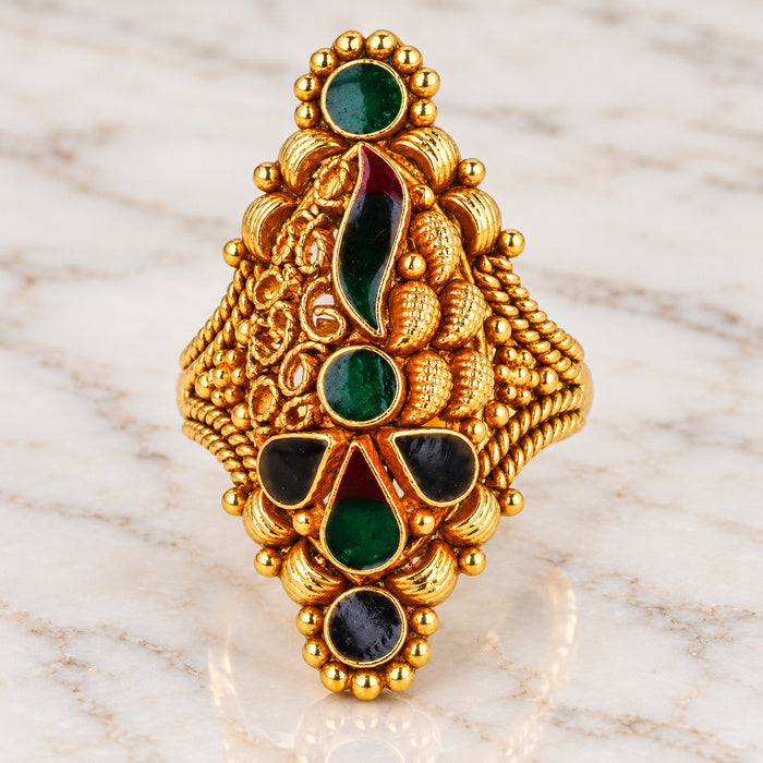 Chaukori Harit-Bindu Ring - view 2