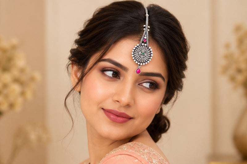 Chandpur Garhi Harit-Chakra Maang Tikka - craft