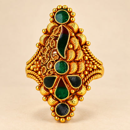 Chaukori Harit-Bindu Ring - view 1