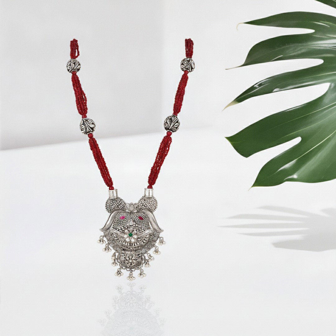 Lakhamandal Lal-Dhaga Necklace - view 1