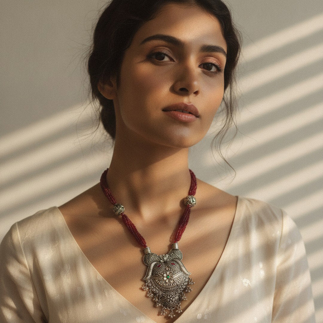 Lakhamandal Lal-Dhaga Necklace - cultural