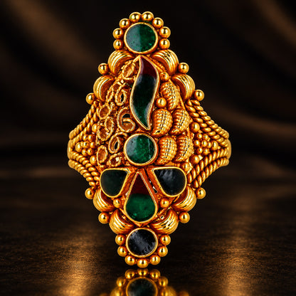 Chaukori Harit-Bindu Ring - view 3